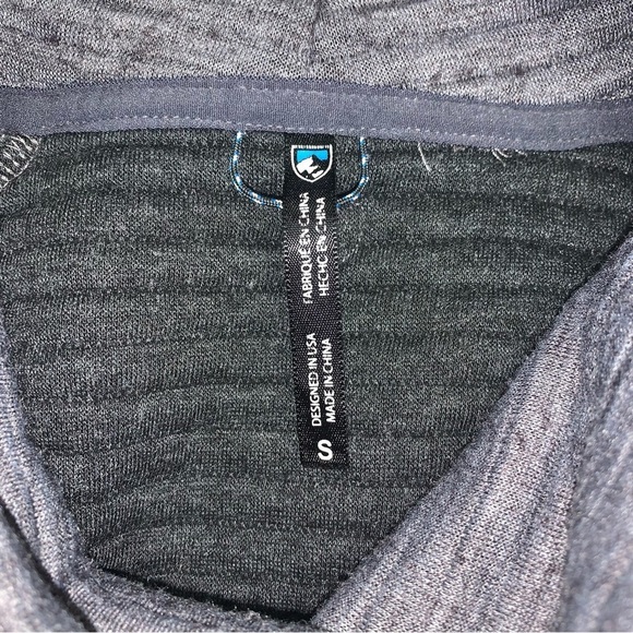 Kuhl‎ Sweater Women's Size Small Purple Grey "Verena" Pullover Wool Jersey Blend - Picture 12 of 13